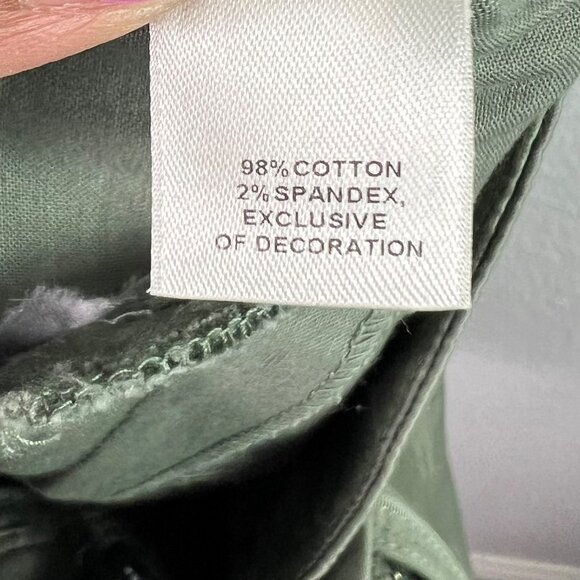 🟣🟣🟣 WHBM Womens Size 2 Green Stretchy Mini Skirt - Picture 5 of 7